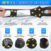 Ice Snow Cleats for Shoes Boots,Walk Traction Cleats Rubber Crampons Anti Slip 10-Stud Winter Ice Cleat Slip-on Stretch Footwear for Women Men Kids view 4