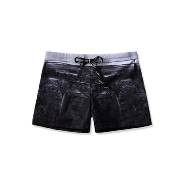 DIOWW Men's Printing Swimwear Boxer Shorts Sexy Swimming Breathable Briefs Swimming Beach Wear