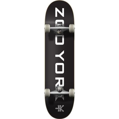 Zoo York Skateboards 95 Logo Block Black/White Complete Skateboard - 8" x 31.5"