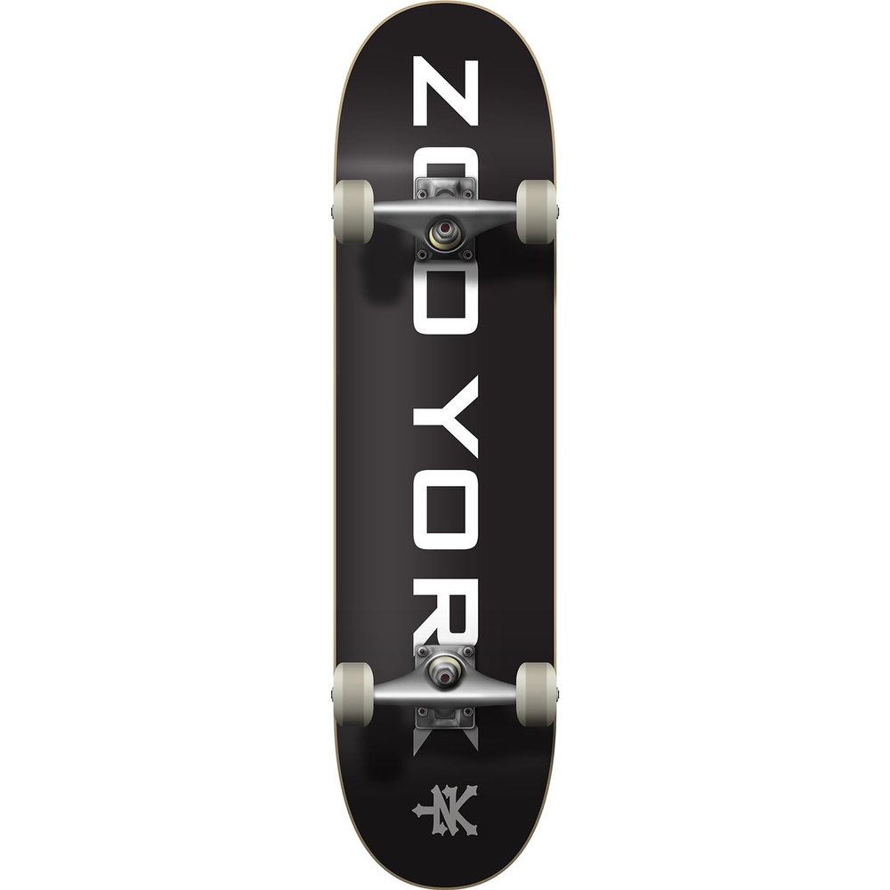 Zoo York Skateboards 95 Logo Block Black/White Complete Skateboard - 8" x 31.5"