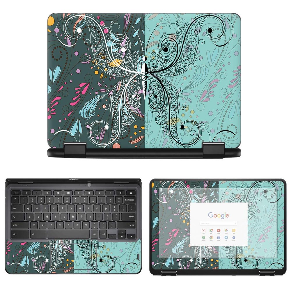 Decalrus - Protective Decal Skin Sticker for Dell Chromebook 3100 2-in-1 (11.6" Screen) case Cover wrap DEchrmbk11_3100-218