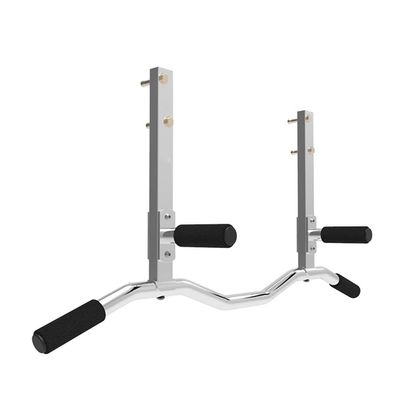 Pull-up Bars AGYH Wall-Mounted Horizontal Bar, Steel Chin Up Bar, Indoor Home Gym Muscle Exercise Bar, Resistance Band Suspension Equipment, Load-Bearing 250KG (Color : Silver, Size : Curved Rod)