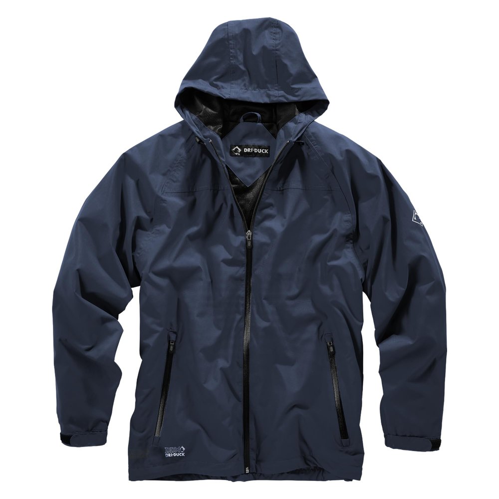 DRI Duck Torrent Men's Waterproof Rain Jackets, 5335, X-Large, Navy