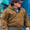DRI Duck Cheyenne Men's Cotton Canvas Hooded Work Jacket, 5020, Large, Saddle view 2