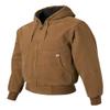 DRI Duck Cheyenne Men's Cotton Canvas Hooded Work Jacket, 5020, Large, Saddle view 3
