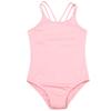 dPois Kids Girls' Double Strap Criss Cross Back Ballet Dance Leotard Gymnastics One-Piece Camisole Bodysuit Pink 3-4 Years view 4