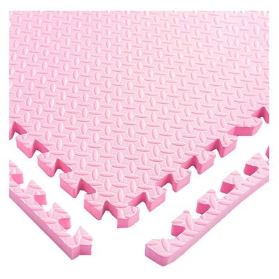 ALGFree Kids Bedroom Interlocking Reversible Soft Foam Play Mats for Gym, Play Area, Exercise, Child Playmat Crawling Mat (Color : Pink, Size : 60x60x1cm-6 pcs)