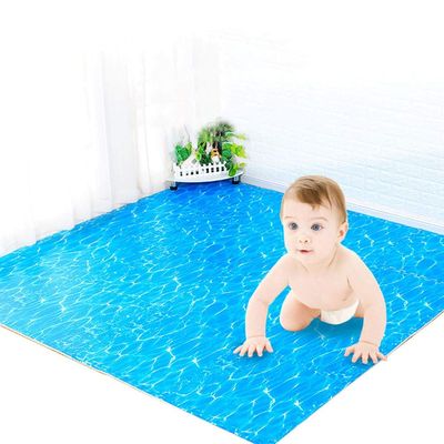 ALGFree Foam Play Mat, 60x60cm Floor Mat Home Large Child Bedroom Puzzle Crawling Mat, Thickness 1cm/1.2cm (Color : A, Size : 60x60x1cm-4pcs)