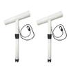 MARINE CITY Fishing Rod Holder Outrigger Plug-in Rod Pod  White Powder Coated Aluminum, Durable, Easy Installation for Boats, Marines, Ships & Yachts (Pack of 2) view 1