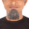 HPO Men's Goatee Synthetic Fiber with human Hair Blend Beard (Grey) view 1