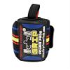 Grip Power Pads Wrist Wraps 2 Wraps for Weight Lifting Wrist Support Cotton Wraps Gym Bandage Straps for Men & Women Premium Quality & PRO Rubber (Cool/Black/Orange/Red/Yellow, 13" Inches) view 1