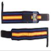 Grip Power Pads Wrist Wraps 2 Wraps for Weight Lifting Wrist Support Cotton Wraps Gym Bandage Straps for Men & Women Premium Quality & PRO Rubber (Cool/Black/Orange/Red/Yellow, 13" Inches) view 2