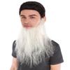 HPO Men's Synthetic Hair Long Beard Cosplay Facial Hair (Medium Grey) view 2
