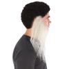 HPO Men's Synthetic Hair Long Beard Cosplay Facial Hair (Medium Grey) view 4