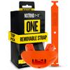 Nxtrnd One Football Mouth Guard, Strap Included, Fits Adult & Youth (Orange) view 1
