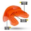 Nxtrnd One Football Mouth Guard, Strap Included, Fits Adult & Youth (Orange) view 2