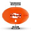 Nxtrnd One Football Mouth Guard, Strap Included, Fits Adult & Youth (Orange) view 3