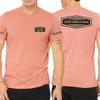 Custom T Shirt for Men Women Add Your Own Text Front Back 2 Sided Personalized T-Shirt Heather Sunset view 2