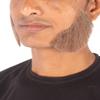 HPO Men's Human Hair Side Burns Cosplay Facial Hair (Brown) view 2