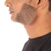 HPO Men's Human Hair Side Burns Cosplay Facial Hair (Brown) view 4
