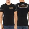 Custom T Shirt for Men Women Add Your Own Text Front Back 2 Sided Personalized T-Shirt Black view 2