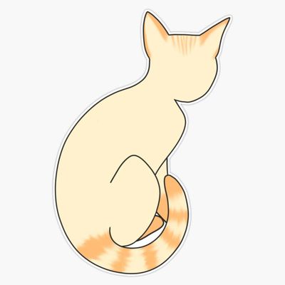 Flame Point Cat Sticker Outdoor Rated Vinyl Sticker Decal for Windows, Bumpers, Laptops or Crafts 5"