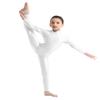 dPois Kids Girls Long Sleeves Full Length Unitards Ballet Dance Gymnastics Leotards One Piece Bodysuits Ivory 3-4 Years view 2