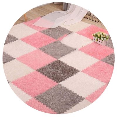 ALGFree Foam Exercise Mats, Child Bedroom Large Non Slip Gym Flooring Mat for Gymnastics Room, Workshop, Office, Playroom (Color : E, Size : 30x30x1.2cm-9pcs)