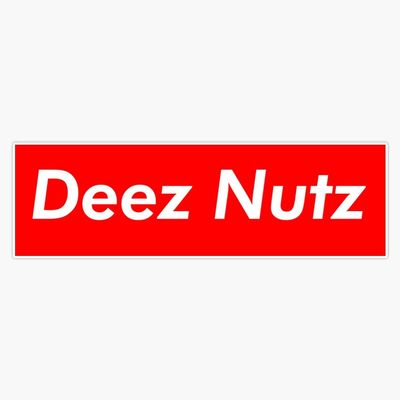 Leyland Designs Deez Nutz Sticker Outdoor Rated Vinyl Sticker Decal for Windows, Bumpers, Laptops or Crafts 5"
