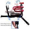 Together-life Foldable Front Mounted Children Bike Seats, Portable Baby Kids' Bicycle Carrier with Guardrail Handrail and Pedal for Mountain Bikes, Hybrid Bikes, Fitness Bikes view 3