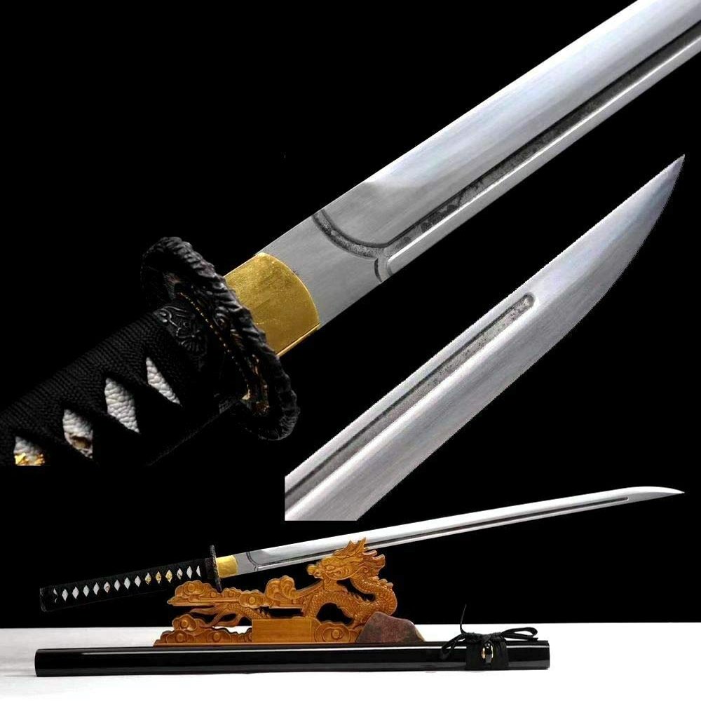 Zhmyyxgs Sword Sharp Japanese Sword Samurai Katana Manganese Steel Blade Full Tang