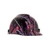 MSA 10204770 Hydro Dip V-Gard Cap Style Safety Hard Hat with Fas-Trac III Ratchet Suspension | Polyethylene Shell, Self Adjusting Crown Straps - Standard Size in Muddy Girl view 1