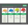 MSA 10204770 Hydro Dip V-Gard Cap Style Safety Hard Hat with Fas-Trac III Ratchet Suspension | Polyethylene Shell, Self Adjusting Crown Straps - Standard Size in Muddy Girl view 4