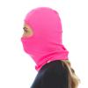 100% Merino Wool Balaclava - Winter Ski Mask - Face Mask - Cold Weather Gear - Blaze Pink - One Size view 3
