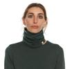 100% Merino Wool - Midweight Neck Gaiter - Skiing Neck Warmer - Winter Face Mask - Multipurpose Headwear - Forest Green - Moisture Wicking Neck Wear view 3
