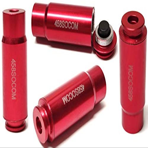 Red Laser 458 SOCOM Laser Bore Sighter Boresighter, Aluminum 6061 T6 Anodized Red Color
