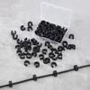 100 Pieces Bicycle C-Clips Clamps Housing Hose Guide Clamps Brake Derailleur Shift Cables C-Clips with a Plastic Box for MTB Bike Road Bicycle view 4