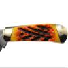 Old Ram Collection Everyday Carry Manual Folding Pocket Trapper Knife w/Smooth Resin Handle (Burnt Bone) view 4