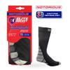 Elite Hockey, Notorious Pro-Series Compression Calf Sock, One Pair (Black/Silver Grey, Small) view 2