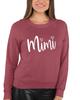 Go All Out X-Large Vintage Heather Red Adult Mimi Heart Grandma Sweatshirt Crewneck view 2
