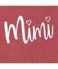Go All Out X-Large Vintage Heather Red Adult Mimi Heart Grandma Sweatshirt Crewneck view 4