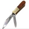 Old Ram Collection Everyday Carry Manual Folding Pocket Trapper Knife w/Smooth Resin Handle (Wood) view 2