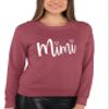 Go All Out Small Vintage Heather Red Adult Mimi Heart Grandma Sweatshirt Crewneck view 2