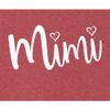 Go All Out Small Vintage Heather Red Adult Mimi Heart Grandma Sweatshirt Crewneck view 4