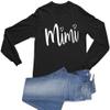 Go All Out Medium Black Adult Mimi Heart Grandma Long Sleeve T-Shirt view 1