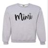 Go All Out X-Large Athletic Heather Adult Mimi Heart Grandma Sweatshirt Crewneck view 3