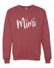 Go All Out Large Vintage Heather Red Adult Mimi Heart Grandma Sweatshirt Crewneck view 3