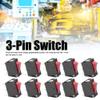 10Pcs KCD3 3Pin 2 Position On Off Mini Power Switch for Car Auto Boat Household Appliances Electronic Components with Toggle Rocker Switch view 4