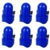 MSSVIGING Large Trampoline Enclosure Pole Caps with Screw-in Bolts, Only Fit for Pole 1.5 Inch Diameter, 6 Piece, Blue,Trampoline Pole Toppers view 1