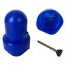 MSSVIGING Large Trampoline Enclosure Pole Caps with Screw-in Bolts, Only Fit for Pole 1.5 Inch Diameter, 6 Piece, Blue,Trampoline Pole Toppers view 2